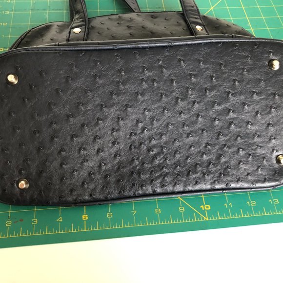 Toss Designs Navy Faux Leather Handbag - Picture 6 of 9